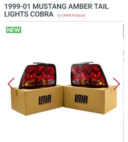 MUSTANG AMBER TAIL LIGHTS COBRA