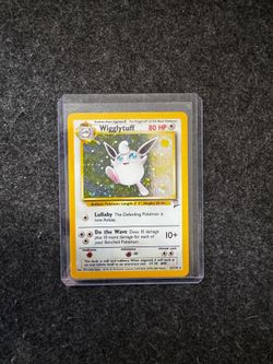 LP (BASE-2) Pokemon WIGGLYTUFF Card II Set 19/130 Holo Rare WOTC