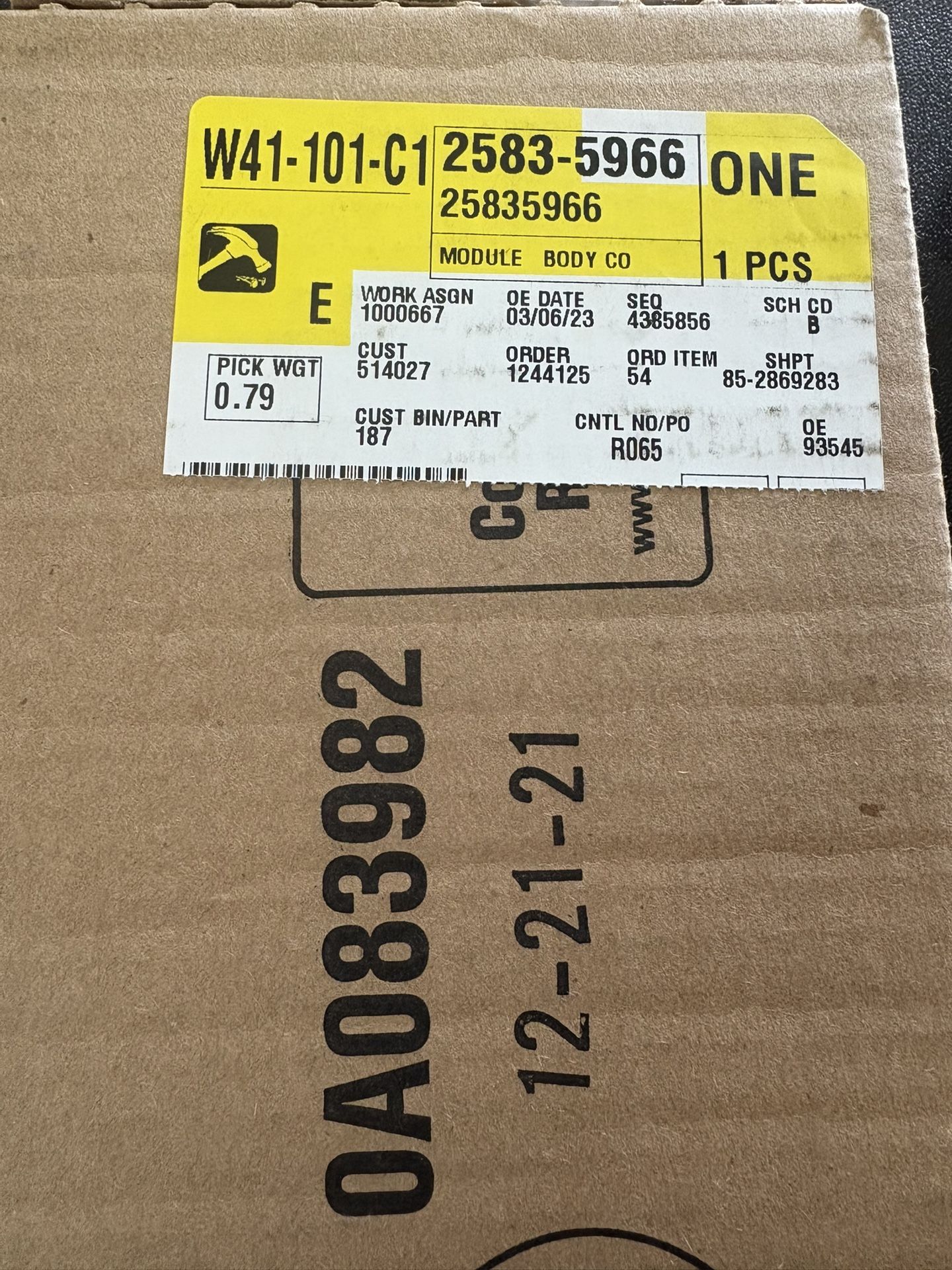 2007-2011 Chevrolet, GMC, BCM Part