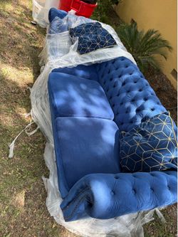 New blue couch