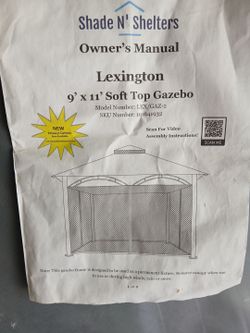 Lexington 9' x 11' Soft Top Gazebo