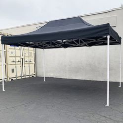 (New in box) $130 Heavy Duty 10x15 FT Outdoor Ez Pop Up Canopy Party Tent Instant Shade w/ Carry Bag (Black, Red) 