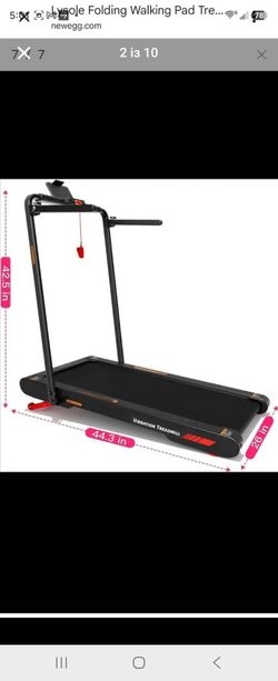 Brand new✅️Walking Vibration Pad Treadmill with 10% Auto Incline,Under Desk Treadmills 0.3-7.5mph.