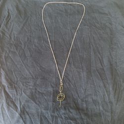 Hand-Made Modern Treble Clef Necklace