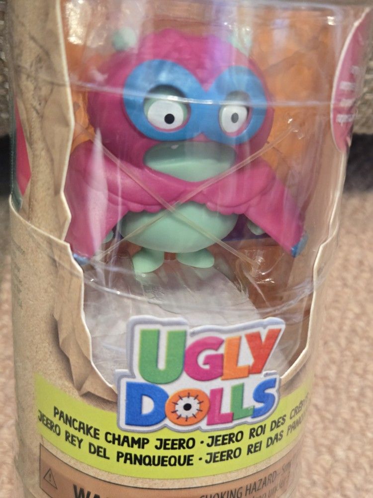 Ugly Dolls Pancake Champ Cheero Figure With Surprise Figure Inside