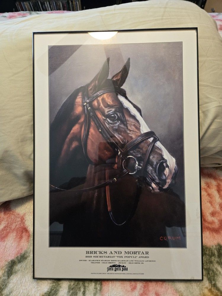 Framed Santa Anita Poster