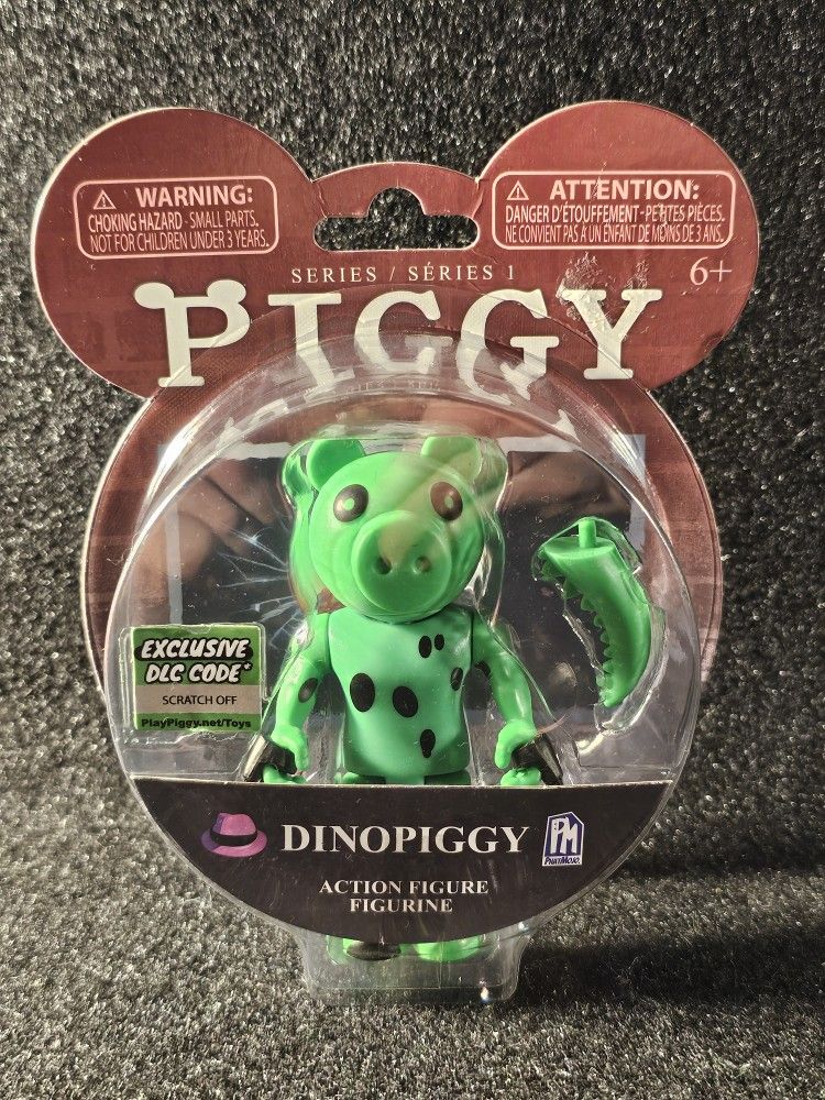 MiniToons PIGGY Series 1 DINOPIGGY 3.5" Action Figure Exclusive DLC Code New!