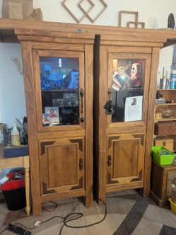 Vintage armoire cabinets