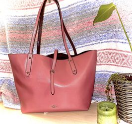 Coach Leather Market Tote - Rose
