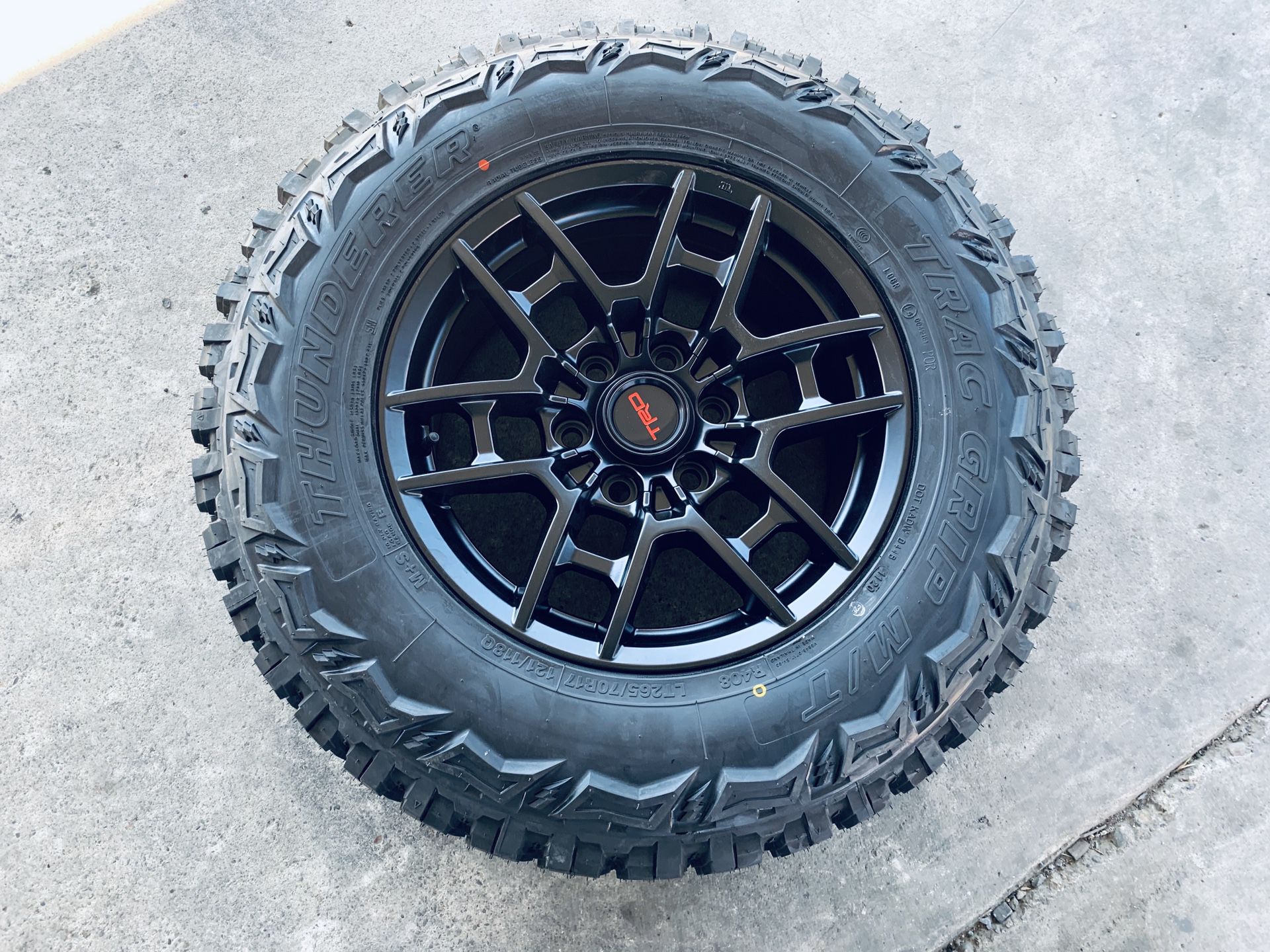 17” Trd style rims and mud tires 6 lug Toyota Chevy gmc