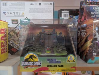 Jurassic Park Nano Scene Die Cast Vehicles Gate Playset New In Box Collectible