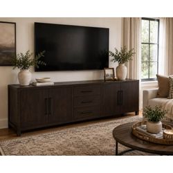 Norhom 94” Media Console – $2,500 Retail Value – Open Box – Blemishes - Delivery Available