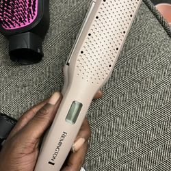 Hair Brush With Dryer Attached And Flatirons 