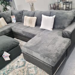 🔥Brand New Fabric Sectional Sofa🔥Only $49 Today & Pay Later With Or Without Credi