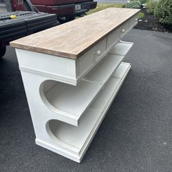TV console table hardwood