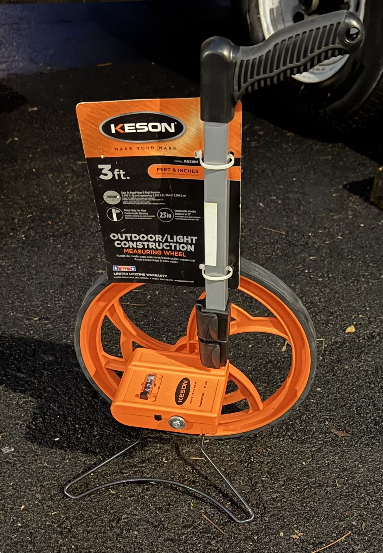 NEW - Keson Outdoor/Light Construction Measuring Wheel