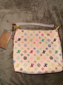 Morie Kiki Multicolor Monogram Canvas Shoulder Bag
