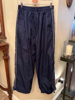 Vintage Pro Best Play U.S.A Navy Fleece Lined Track Y2K Pants Size Large