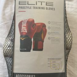 Everlast Boxing Gloves With Wraps