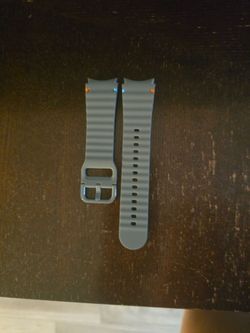 Gray Silicone Smartwatch Band with Buckle
