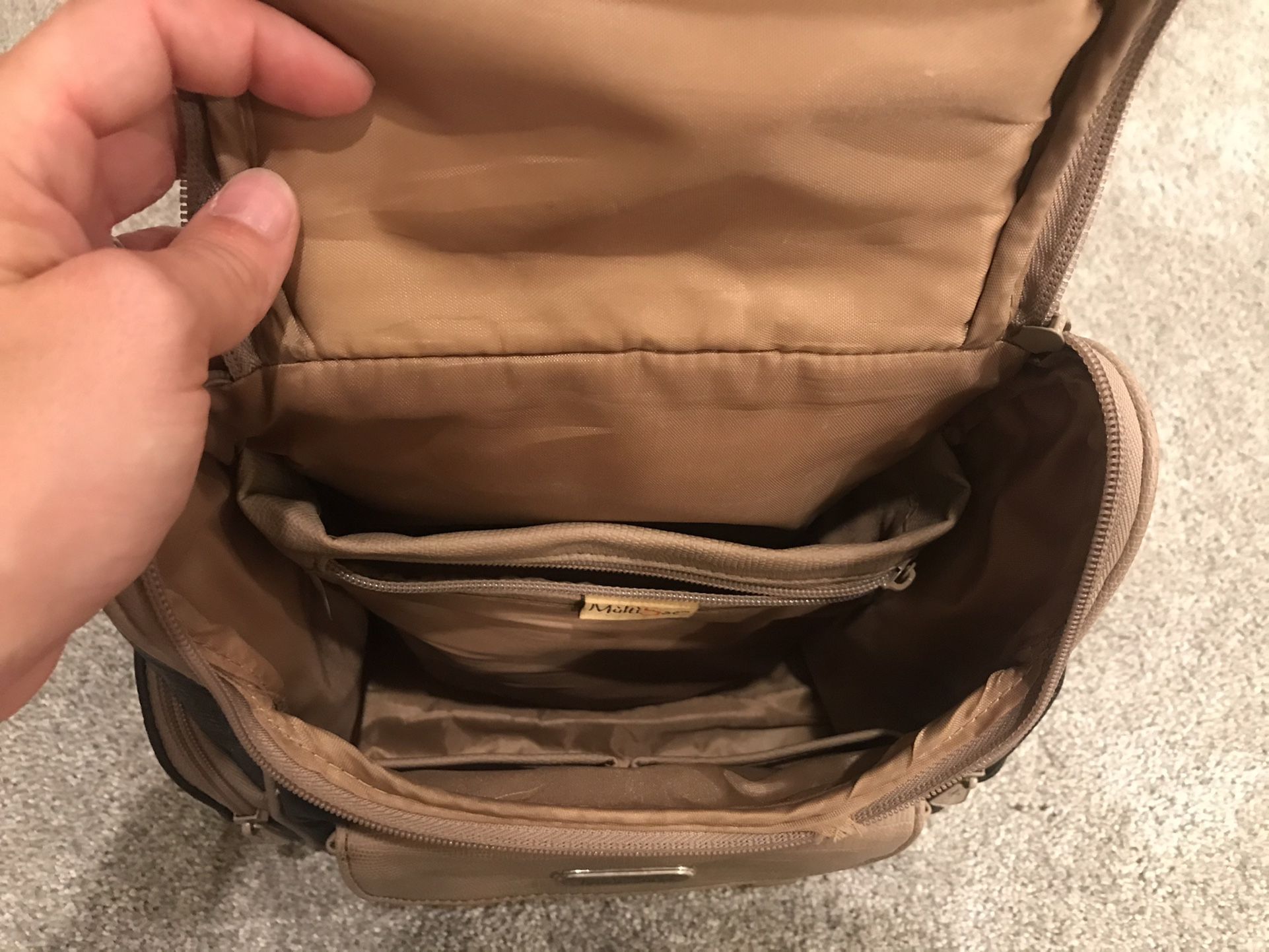 Black & Tan Convertible Backpack Purse