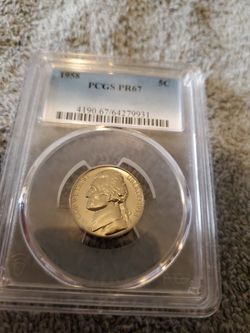 1958 Jefferson Nickel PCGS PR67