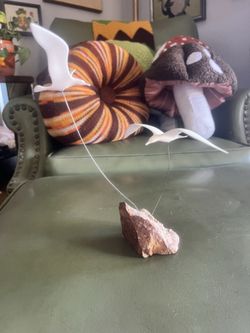 Vintage Marvin Wernick 1970s Seagulls Kinetic Art Sculpture