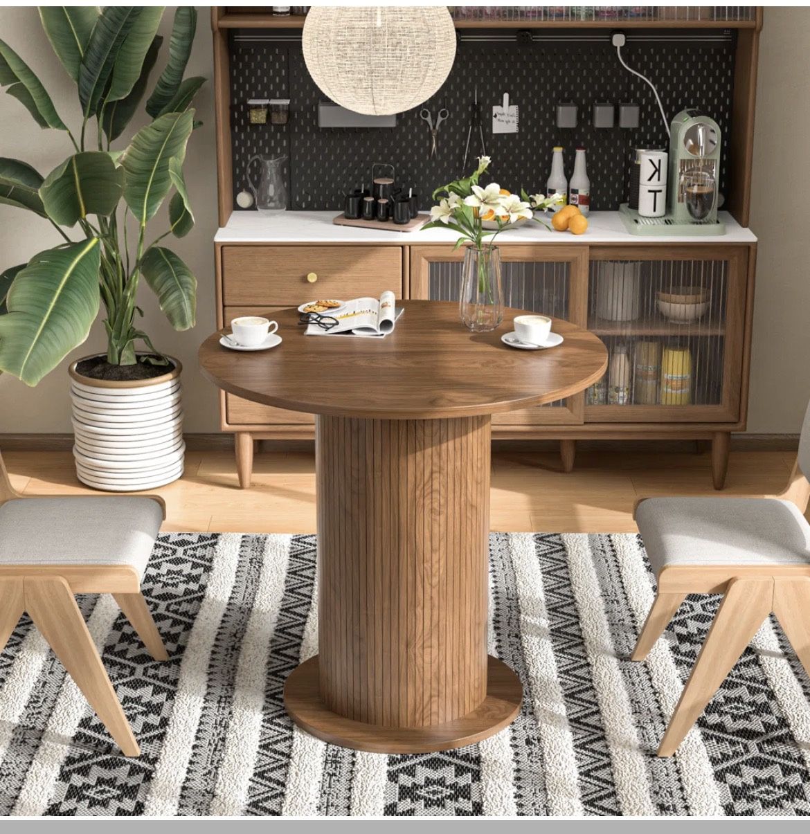 Ebern Designs Round Dining Table Farmhouse Kitchen Table - New In Box