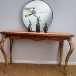 Gorgeous Sleek But Rustic Entryway Table 🌼
