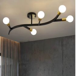 Mid Century Modern 5-Light Sputnik Chandelier