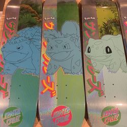 Pokemon x Santa Cruz limited skate deck