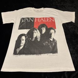 Mens XL Vintage 1988 Van Halen Hard Rock Tour Tshirt