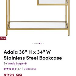 Gold Bookcase