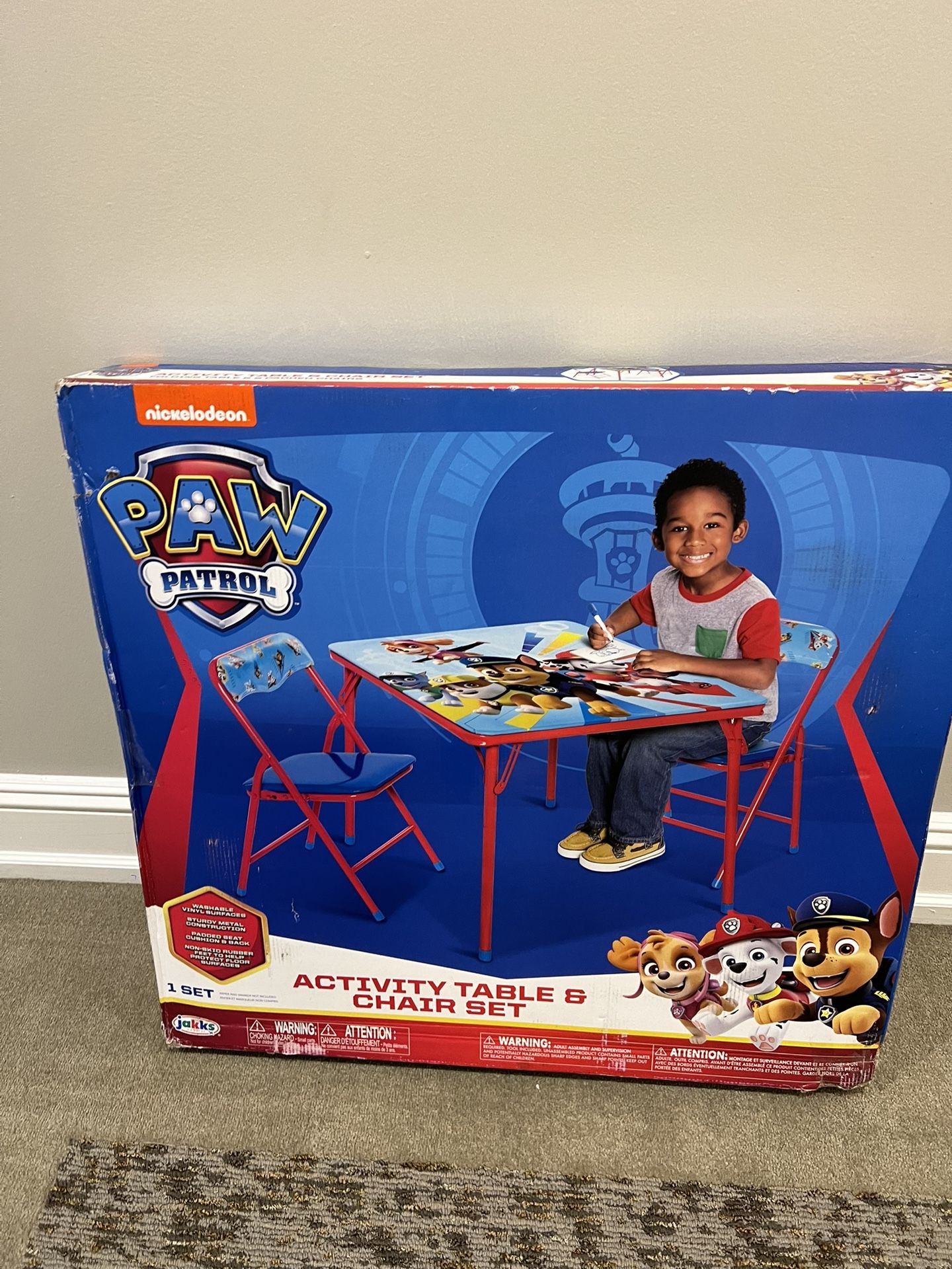 New Kids Table And Chairs Set Paw Patrol 