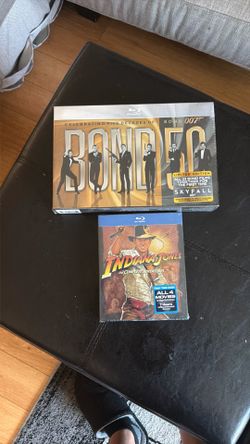 James Bond 50th Anniversary & Indiana Jones complete Series BLU-RAY