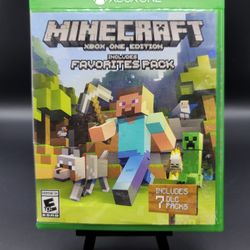 XBox One Minecraft with Favorites Pack ( Tested & Working  ) 