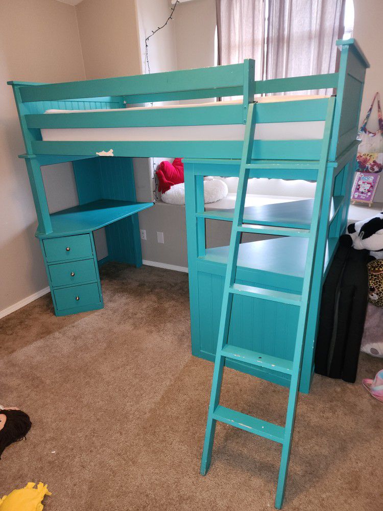 Twin Loft Bed With Tons Of Storage