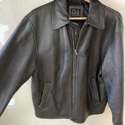 Joseph A. Banks Black Leather Jacket (Men’s)