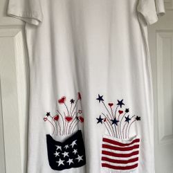 Americana White Dress