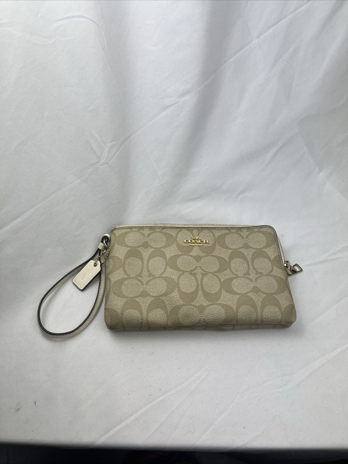 Coach Large Double Zip Wristlet Wallet