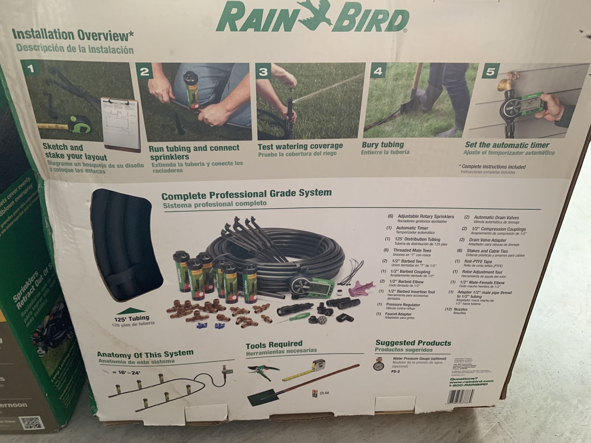 Rain Bird automatic sprinkler system
