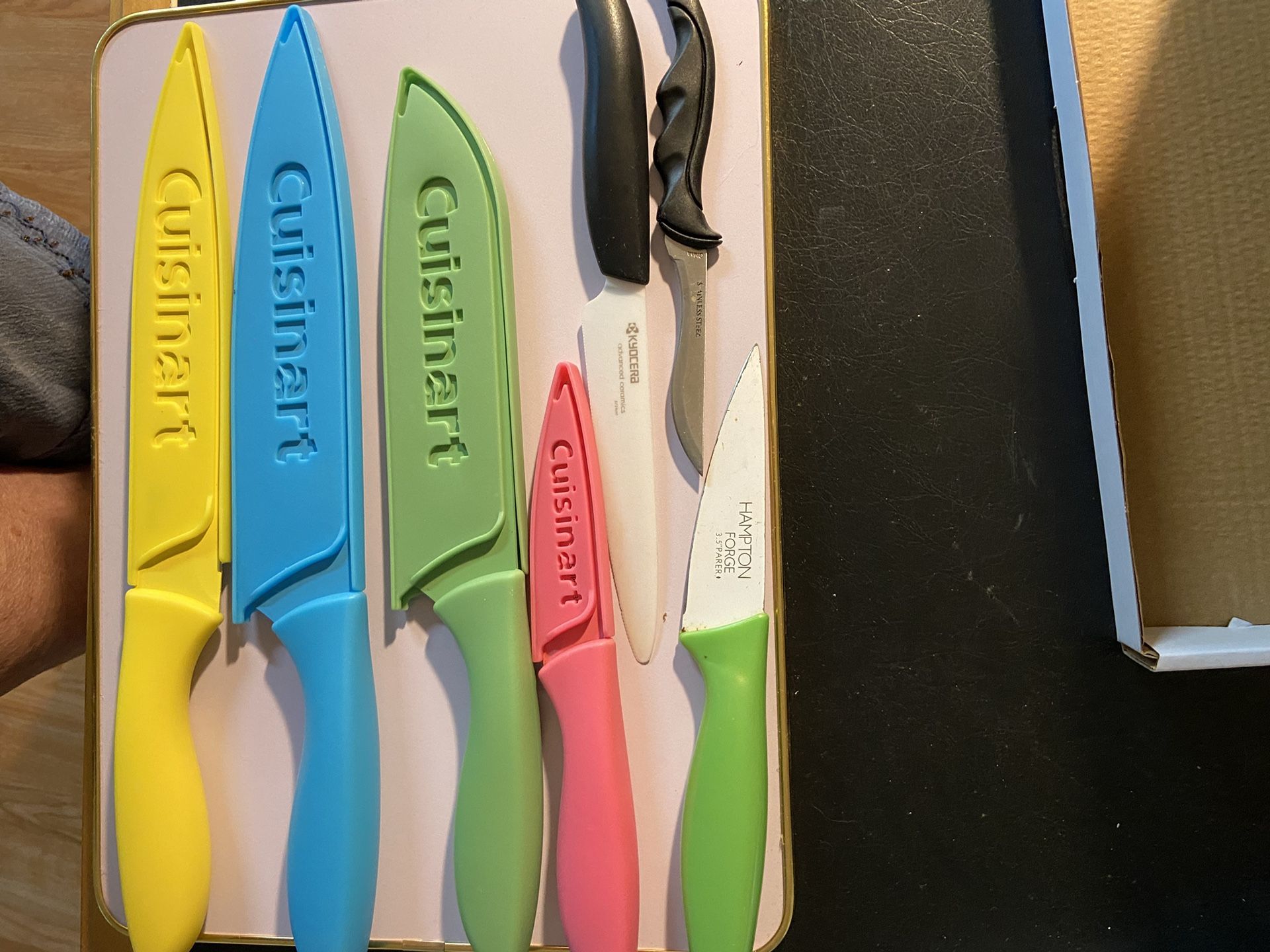 Mis-Matched Knives—ceramic and Steel Including Cuisinart