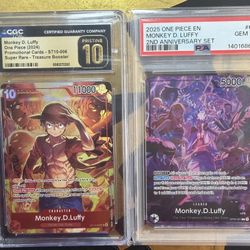 One Piece Luffy Graded Card