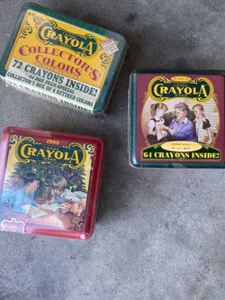 1991/1992/1994 Crayola Crayon Tins