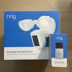 Ring Video Doorbell & Floodlight Cam Bundle