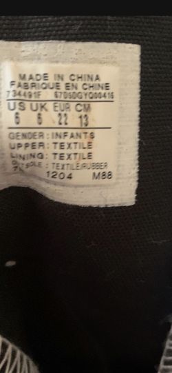 Baby Converse Size 6c