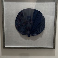 Artwork – Natural Palm In Navy Blue