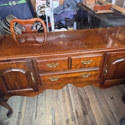 Classic Hard Wood TV Stand 33”H , 60”W