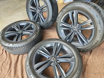 17" VW VOLKSWAGEN WHEELS CHARCOAL GRAY GOOD CONDITION