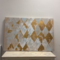 Painted Frame With Gold Accents